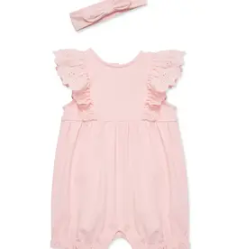 Little Me SALE Rose Eyelet Romper