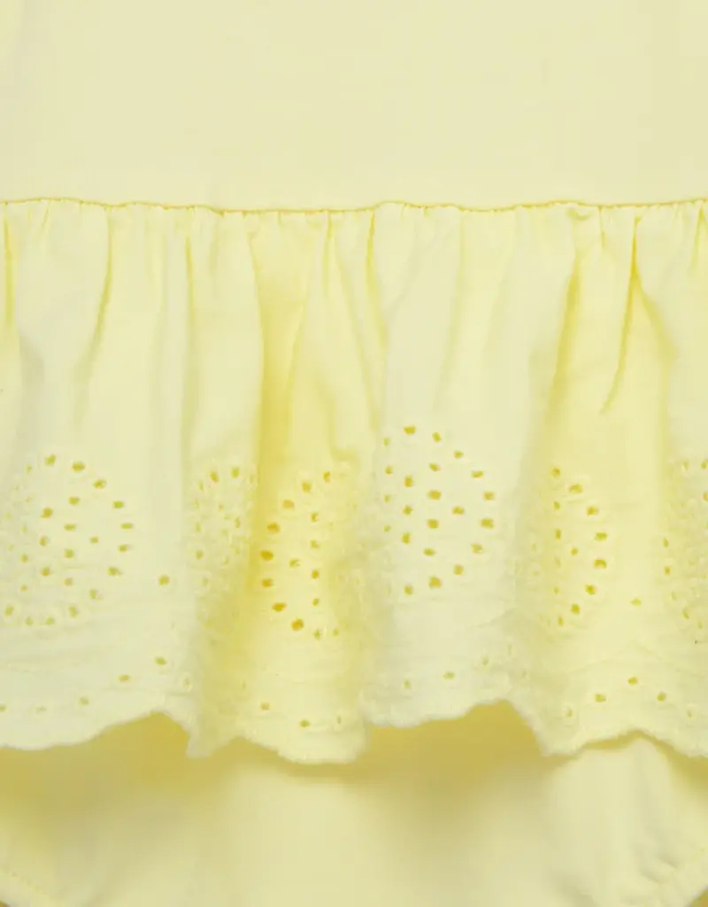 Little Me Yellow Eyelet Bubbles Set