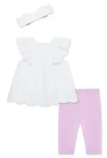 Little Me Sweet Eyelet Set