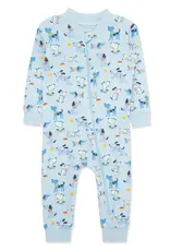 Little Me Puppy Zip Front Romper