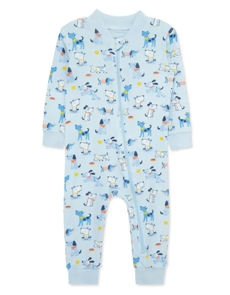 Little Me Puppy Zip Front Romper