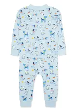 Little Me Puppy Zip Front Romper
