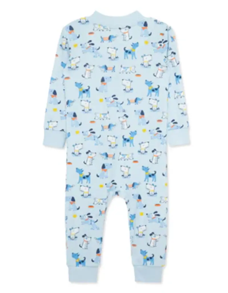 Little Me Puppy Zip Front Romper
