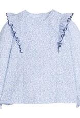 Little English Flutter Blouse Blue Vinings