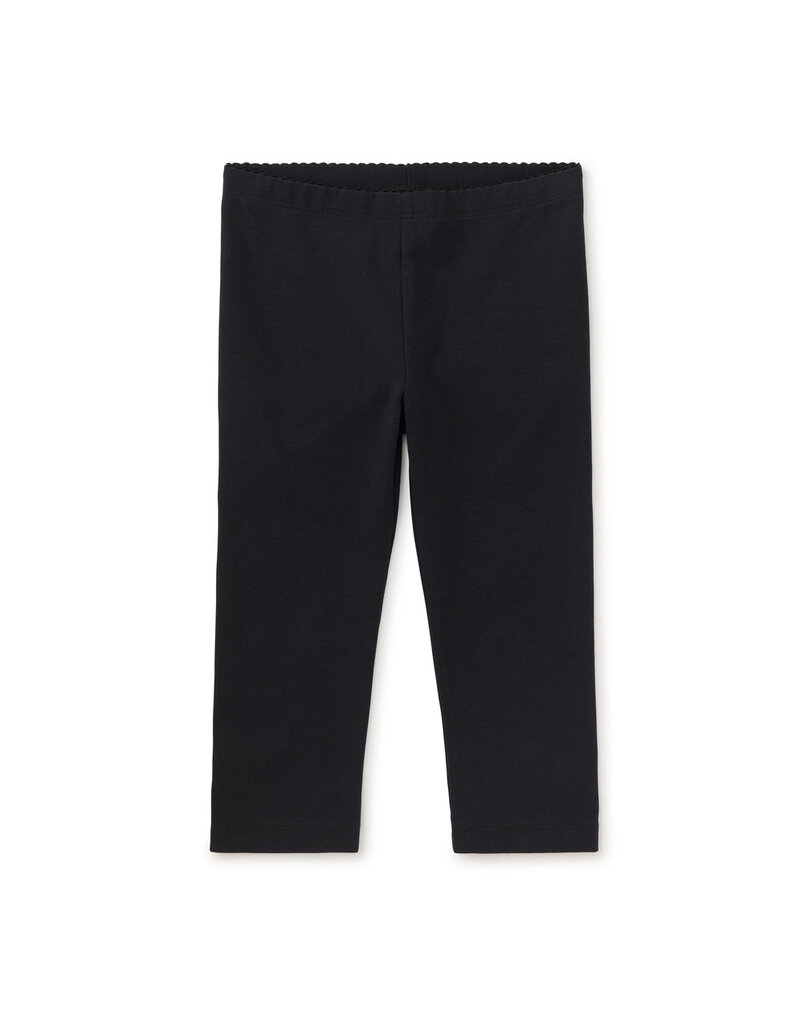 Tea Collection Solid Capri Leggings Jet Black