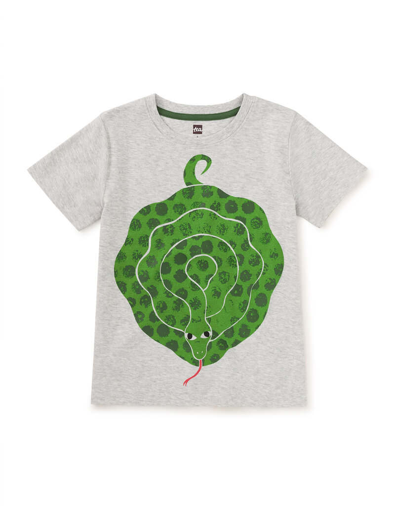 Tea Collection Anaconda Graphic Tee Light Grey