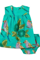 Tea Collection Printed Empire Baby Dress Lilac Breasted