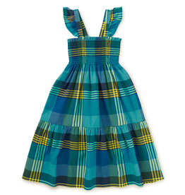 Tea Collection Flutter Sleeve Smocked  Dress Amazonian