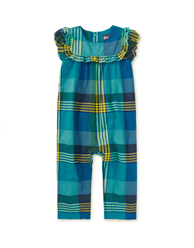 Tea Collection Woven Ruffle Baby Romper Amazonian
