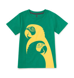 Tea Collection Macaw Party Graphic Tee Viridis