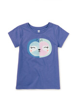 Tea Collection Serene Sloth Graphic Tee Han Purple