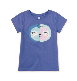 Tea Collection .Serene Sloth Graphic Tee Han Purple