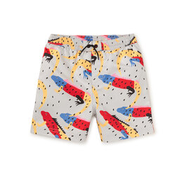 Tea Collection Mid-Length Swim Trunks Iguana a Go Go