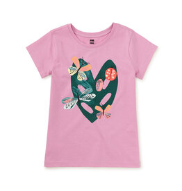 Tea Collection Painted Insects Graphic Tee Mauve Mist