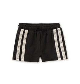 Tea Collection Crochet Sporty Shorts Jet Black