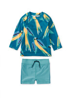 Tea Collection SALE. Rash Guard Baby Swim Set Tiled Turtles
