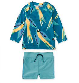 Tea Collection Rash Guard Baby Swim Set Tiled Turtles