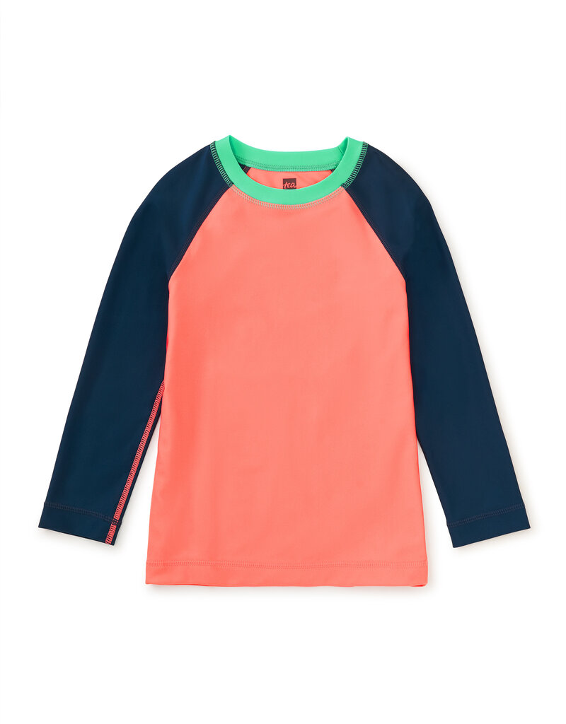Tea Collection Long Sleeve Rash Guard Peach