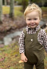 Me & Henry Jasper Woven Onesie Brown Micro Plaid