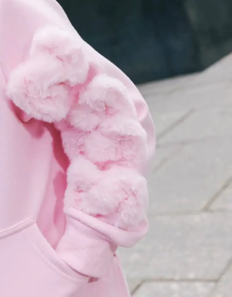 Pinkie Velour Bow Track Set