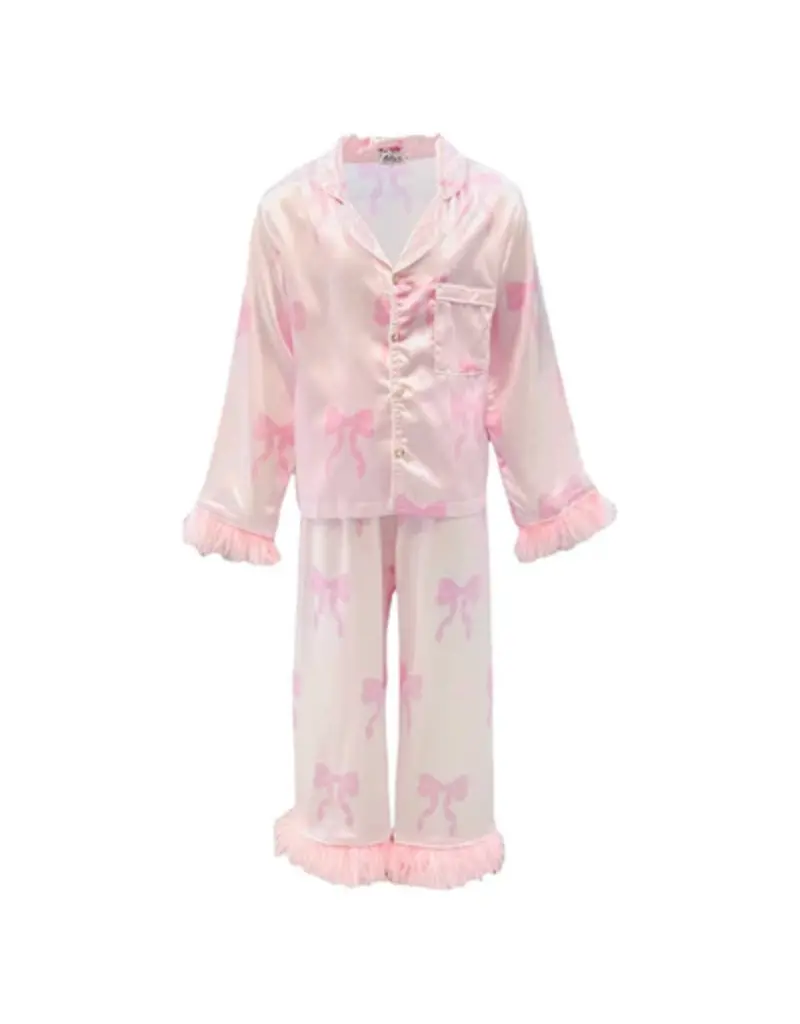 Lola and the Boys Pretty in Bows Silky Set