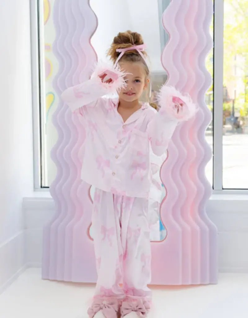 Lola and the Boys Pretty in Bows Silky Set