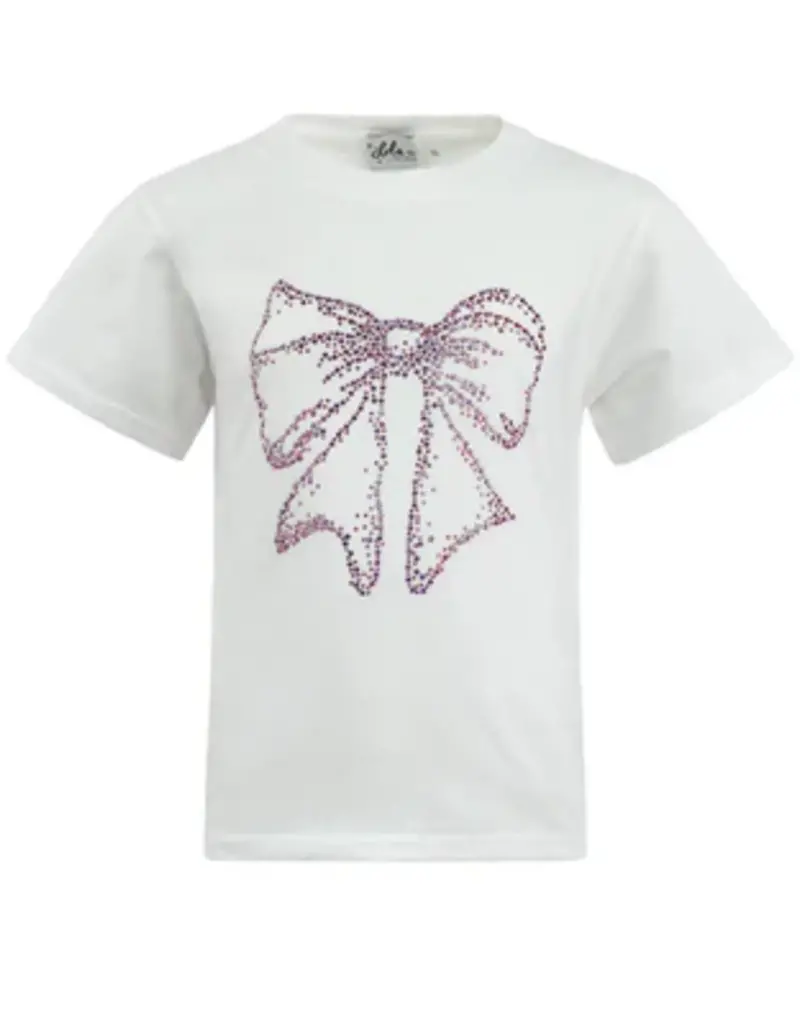 Lola and the Boys Crystal Bow T-shirt