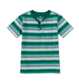Tea Collection Henley Tee Canal Blue