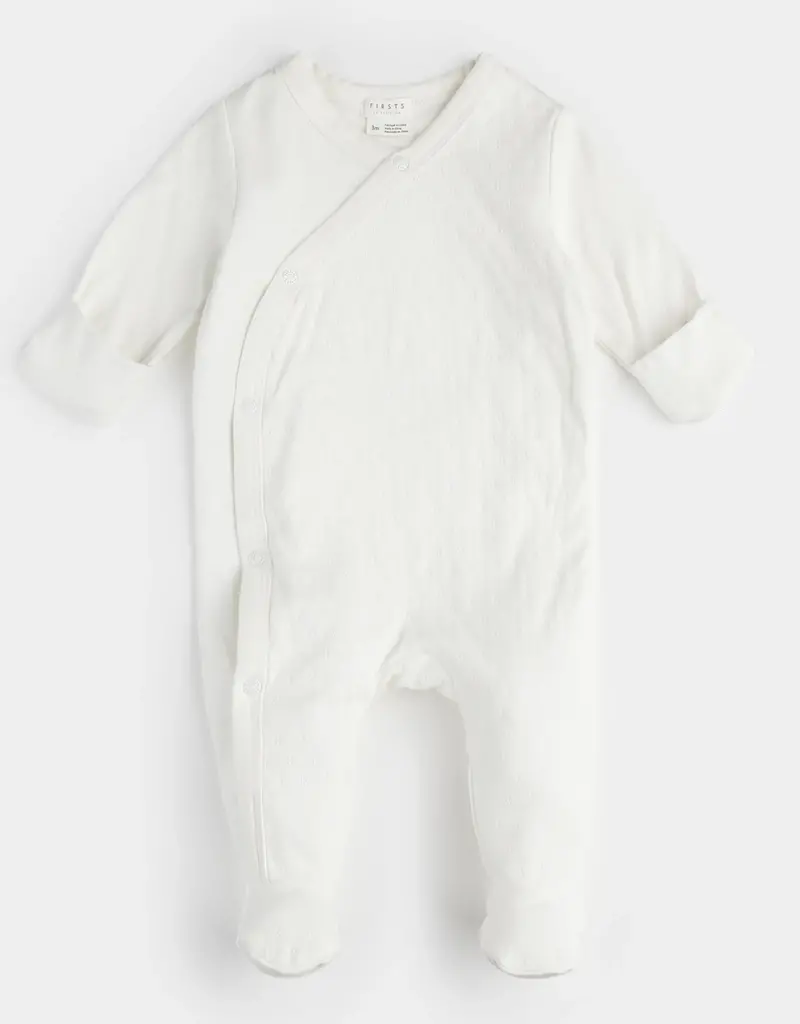 Petit Lem BABY SLEEPER KNIT OFFWHITE