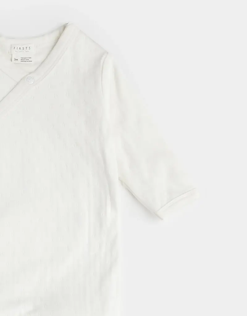 Petit Lem BABY SLEEPER KNIT OFFWHITE