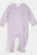 Petit Lem FOOTED SLEEPER KNIT LT PURPLE