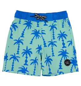 Feather 4 Arrow Wavy Palm Boardshort Beach Glass