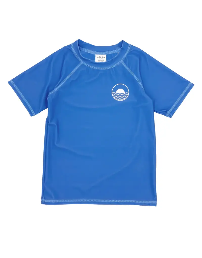 Feather 4 Arrow Icon S/S Rashguard Marina Blue