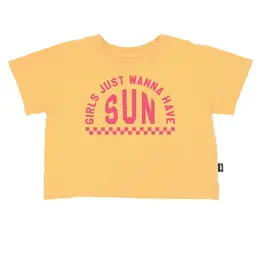 Feather 4 Arrow Wanna Have Sun Crop Tee Golden Sun