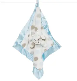 Little Giraffe Little G Animal Blanky Luxe Dot Blue