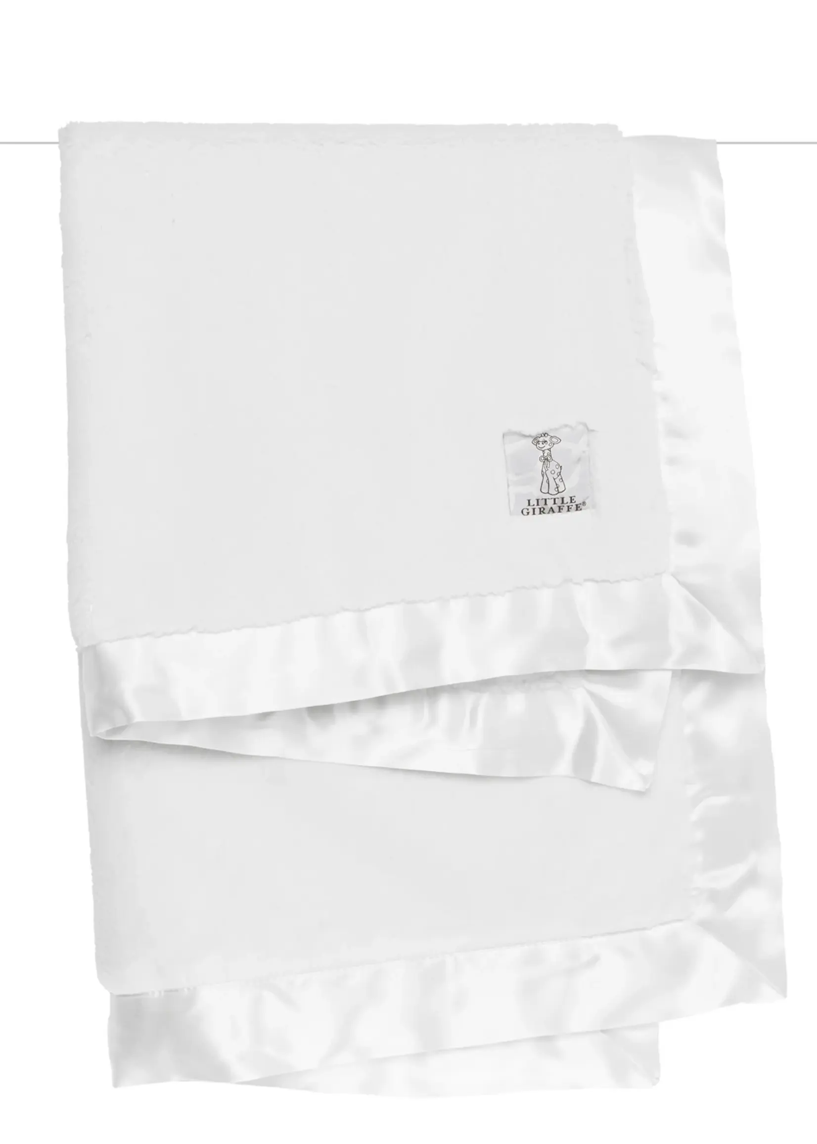 Little Giraffe Luxe Baby Blanket White
