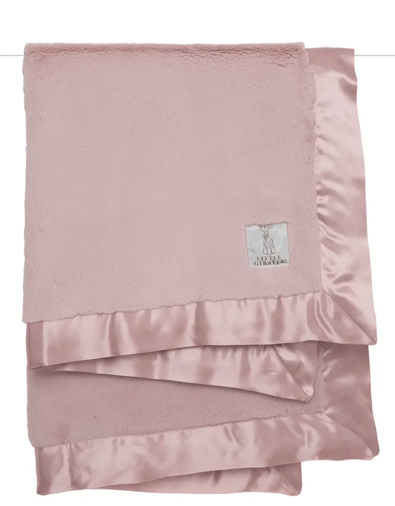 Little Giraffe Luxe Baby Blanket Dusty Pink