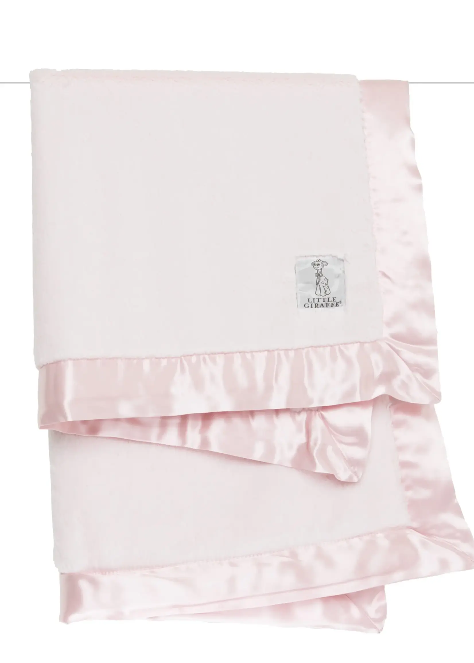 Little Giraffe Luxe Baby Blanket Pink