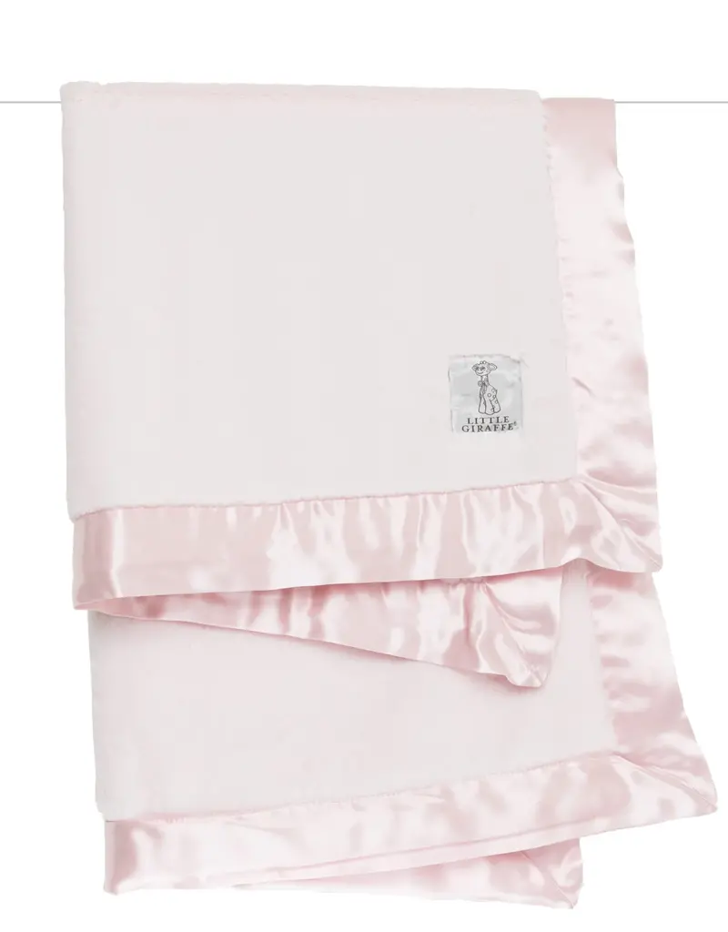 Little Giraffe Luxe Baby Blanket Pink