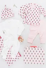 Pink Chicken nesting box take home set lt pink tiny flower