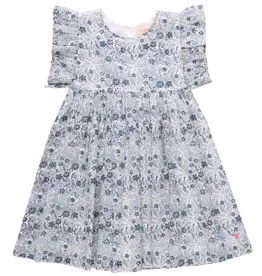 Pink Chicken SALE sarita dress blue verbena floral