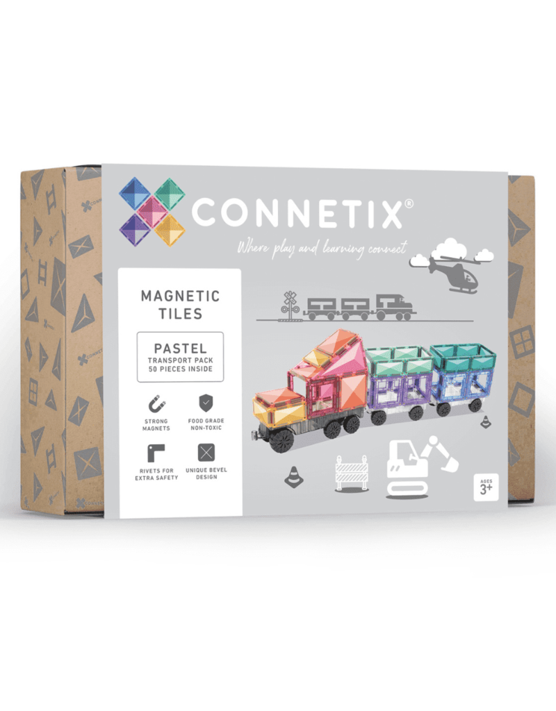 Connetix Pastel Transport Pack 50pc