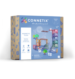 Connetix Pastel Ball Run Expansion Pack 80pc Pastel Blue