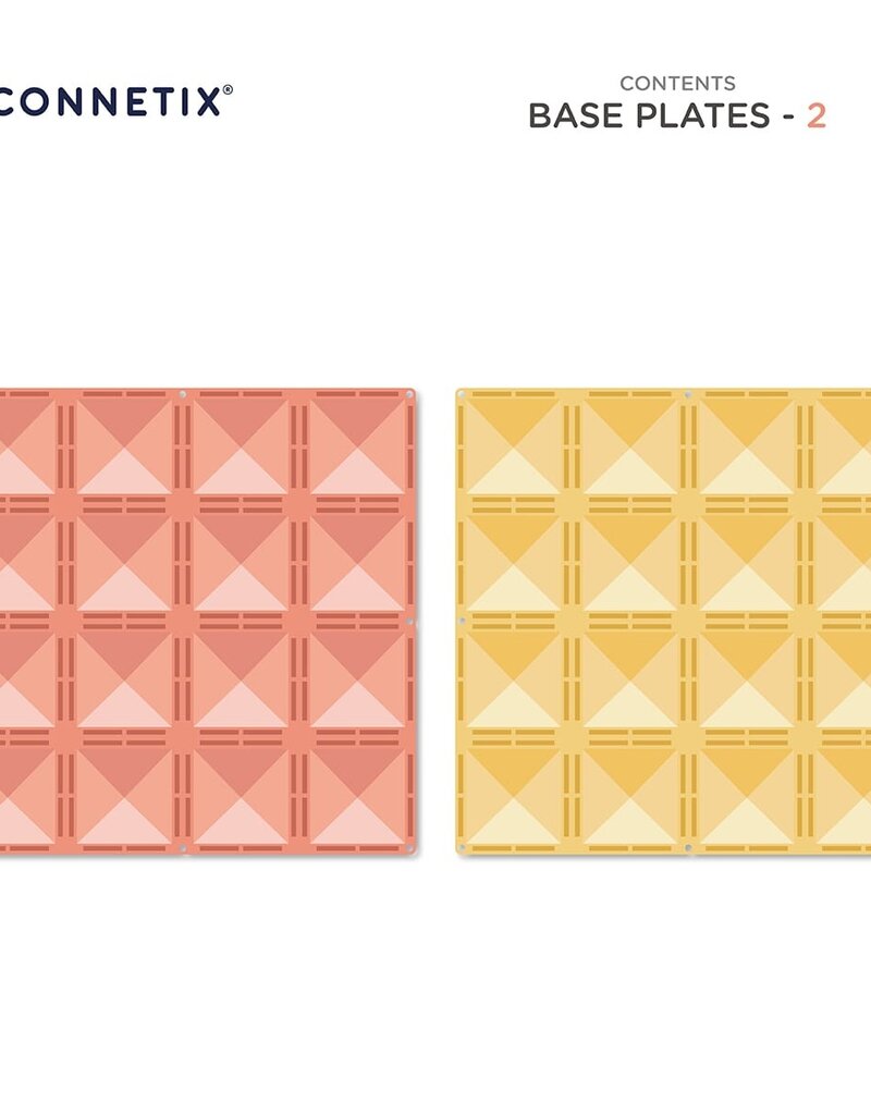 Connetix Pastel Pink Berry Base Plate 2pc