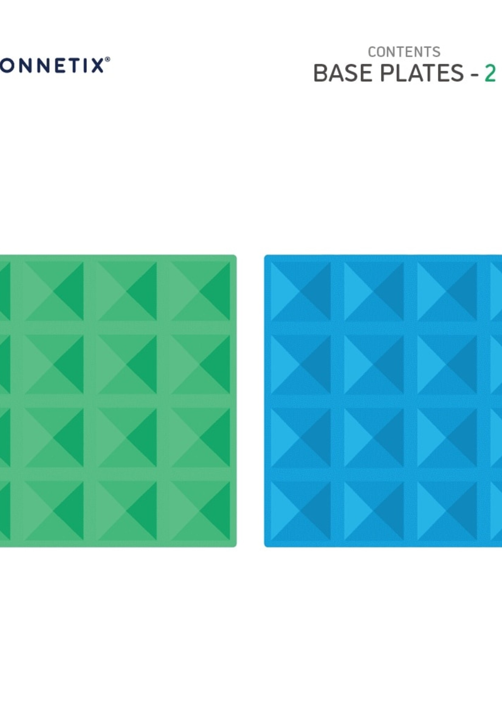 Connetix Rainbow Blue Green Base Plate 2pc