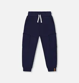 Deux par Deux SALE French Terry Navy Pants