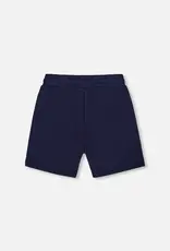 Deux par Deux French Terry Navy Shorts w/Zipper Pockets