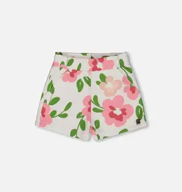 Deux par Deux French Terry Short w/Big Flowers