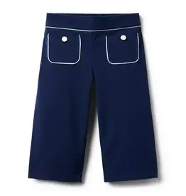 Janie and Jack SALE Navy Ponte Wide Leg Pant