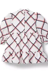 Janie and Jack Red White Blue Pattern Dress
